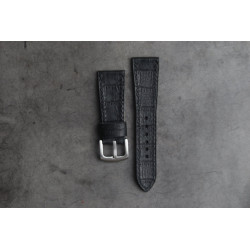 Kožni kaiš 20mm Crna boja 20.333