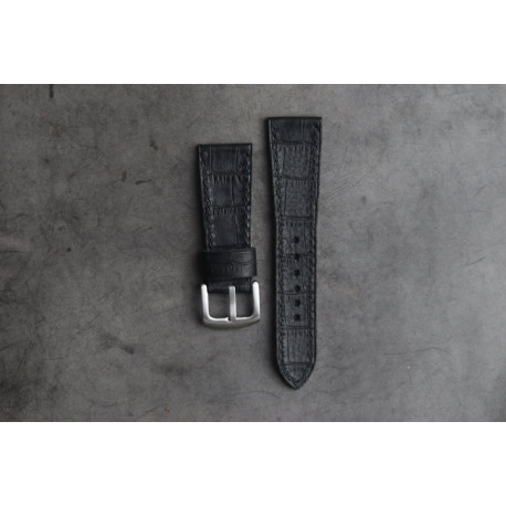 Kožni kaiš 20mm Crna boja 20.333