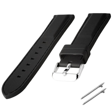 Silikonski kaiš Crna 24mm SK24.37