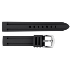 Silikonski kaiš Crna 22mm SK22.01