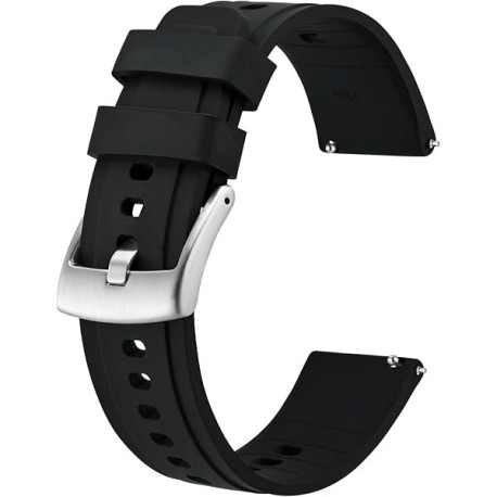 Silikonski kaiš Crna 22mm SK22.36