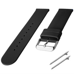 Silikonski kaiš Crna boja 24mm SK24.05