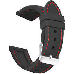 Silikonski kaiš Crna boja 22mm SK22.28