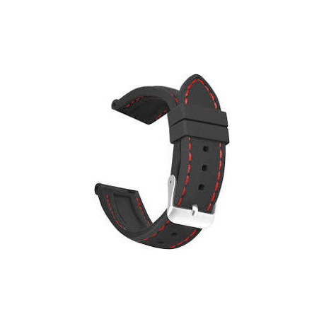 Silikonski kaiš Crna boja 22mm SK22.28