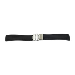 Silikonski kaiš 22mm Crna SK 22.05