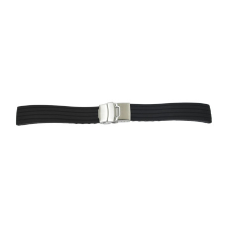 Silikonski kaiš 22mm Crna SK 22.05
