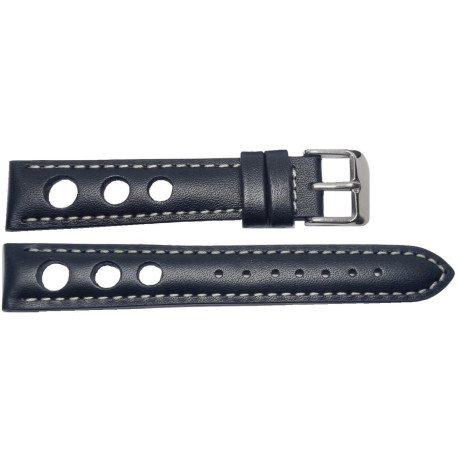 Kožni kaiš 22mm Crna 22.298